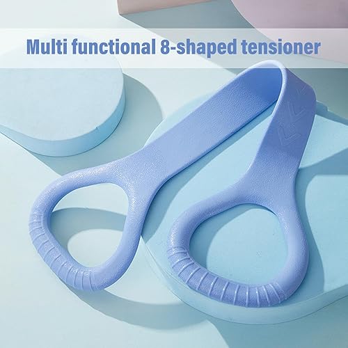 Miniatura 4 de Figura 8 Banda de resistencia para fitness, brazo y espalda, hombro, cuerda elástica, banda de fitness, pie, pierna, estirador de manos, ejercitador