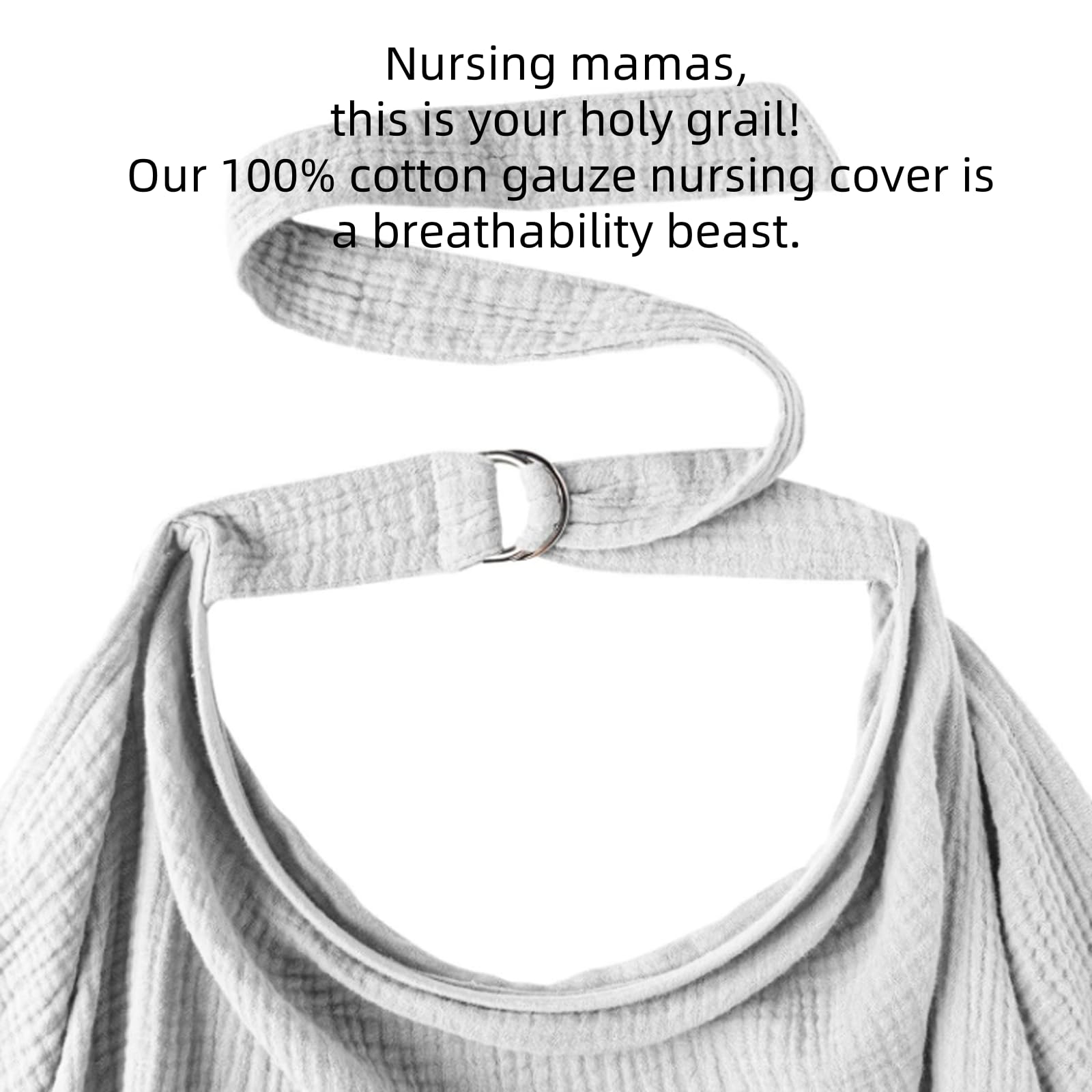 LIANRISES Cover for Baby Breastfeeding 100% Cotton, Breathable, Soft, Comfy Lightweight - Image 4