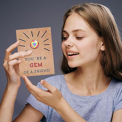 Miniatura 7 de PAOEIOV Paquete de 24 tarjetas de San Valentín con piedras de cristal en forma de corazón, regalo de San Valentín, tarjeta de intercambio, regalos