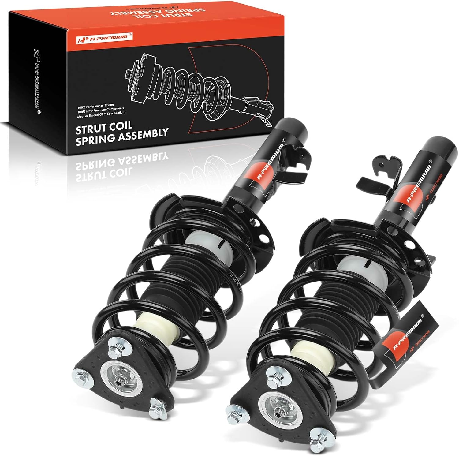 A-Premium Front Complete Strut and Coil Spring Assembly Compatible with Ford Escape 2014, 2-PC Set