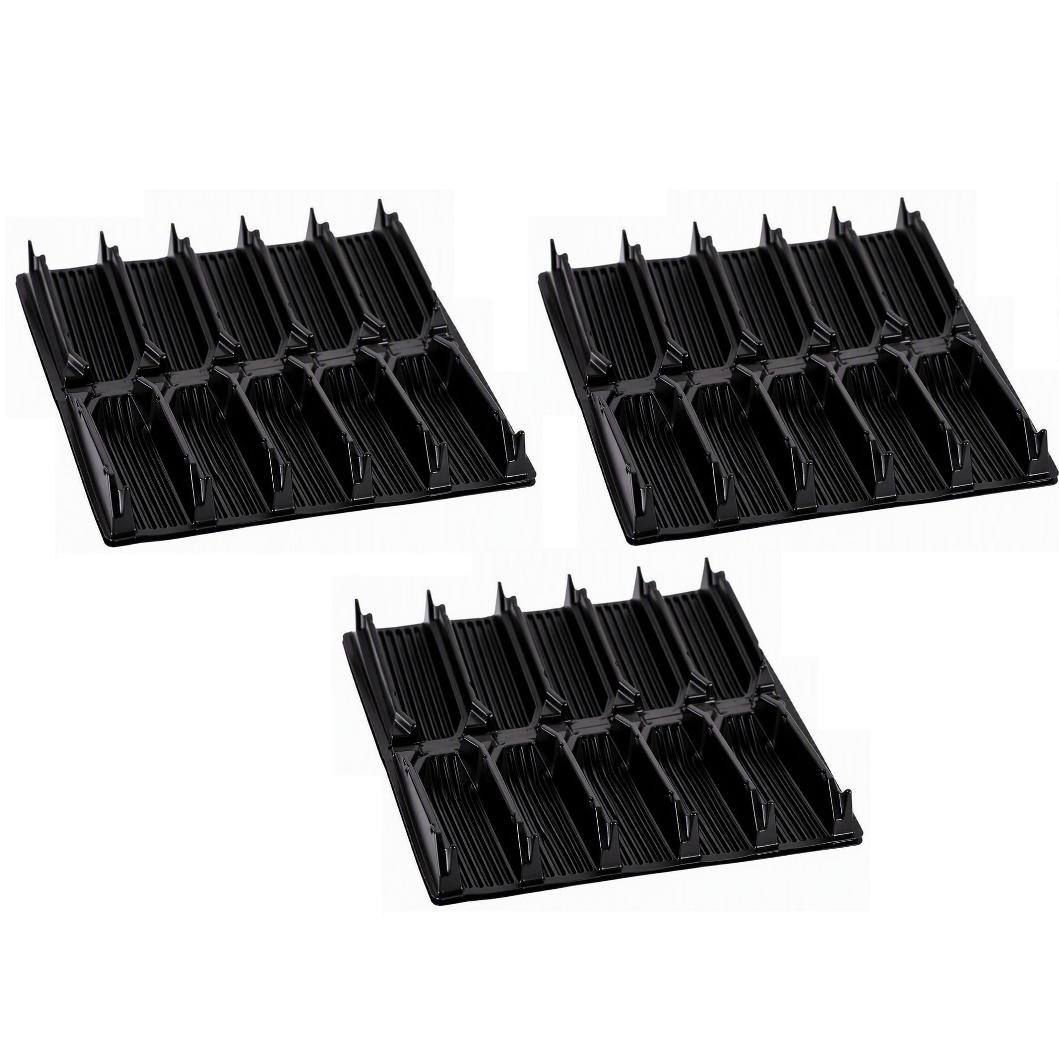 Garden Gear 5 Hole Deep Root Trainer Seed Propagator Tray Reusable Cells x3