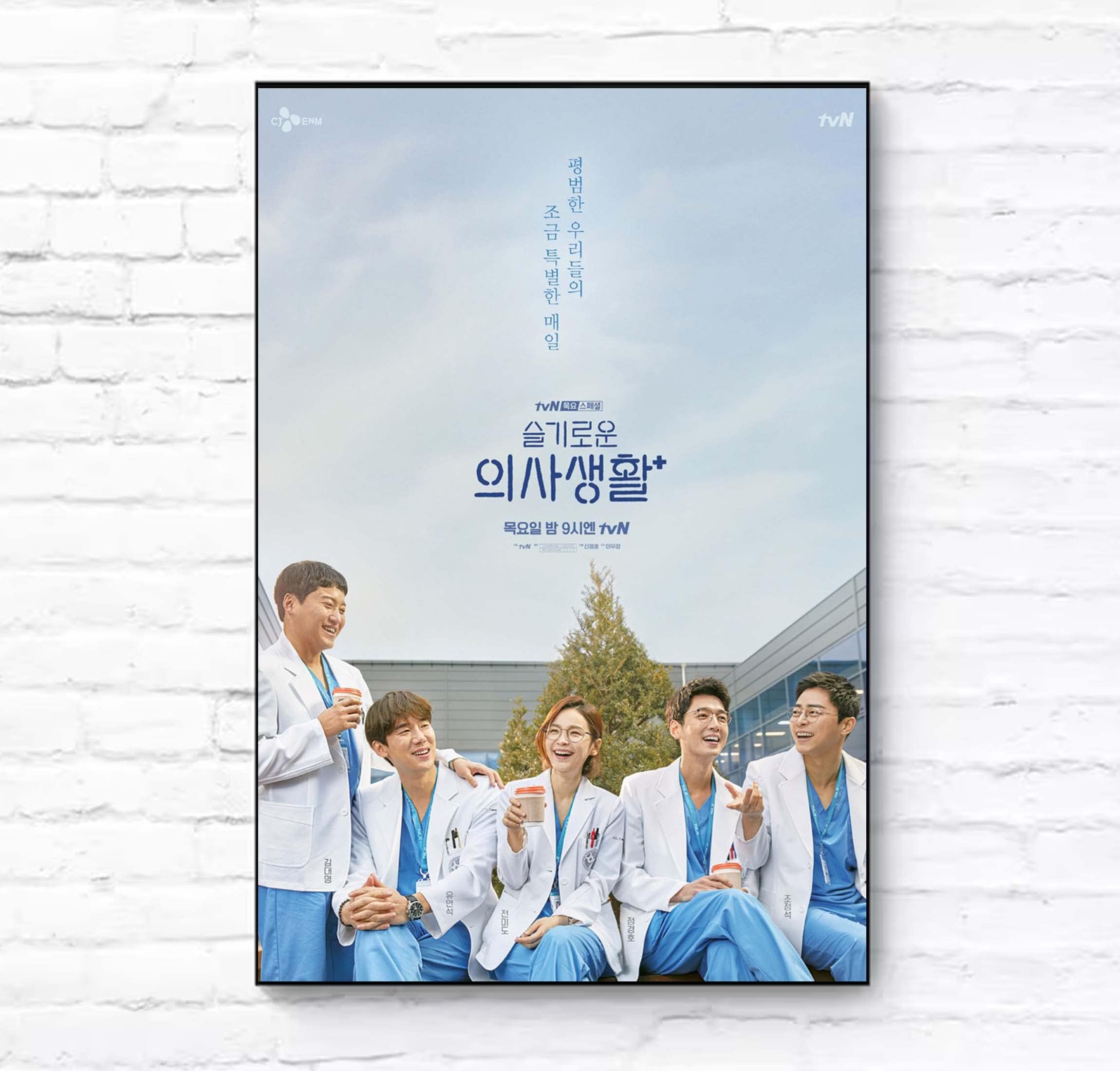 Hospital Playlist, Jo Jung-suk, Yoo Yeon-seok, Jung Kyung-ho, Kim Dae-myung, and Jeon Mi-do V1 Poster (24x36)