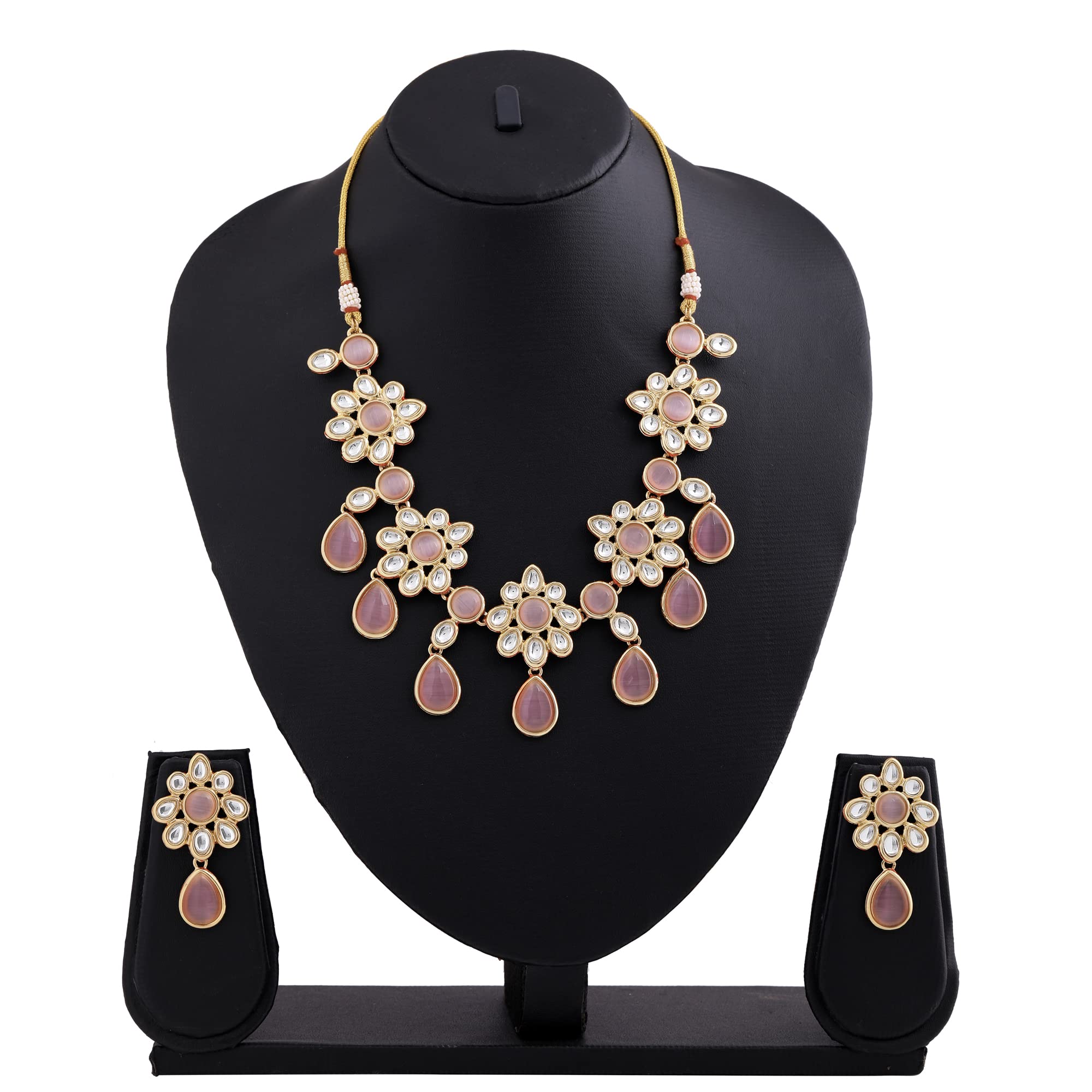 Plated Kundan Choker Necklace Set
