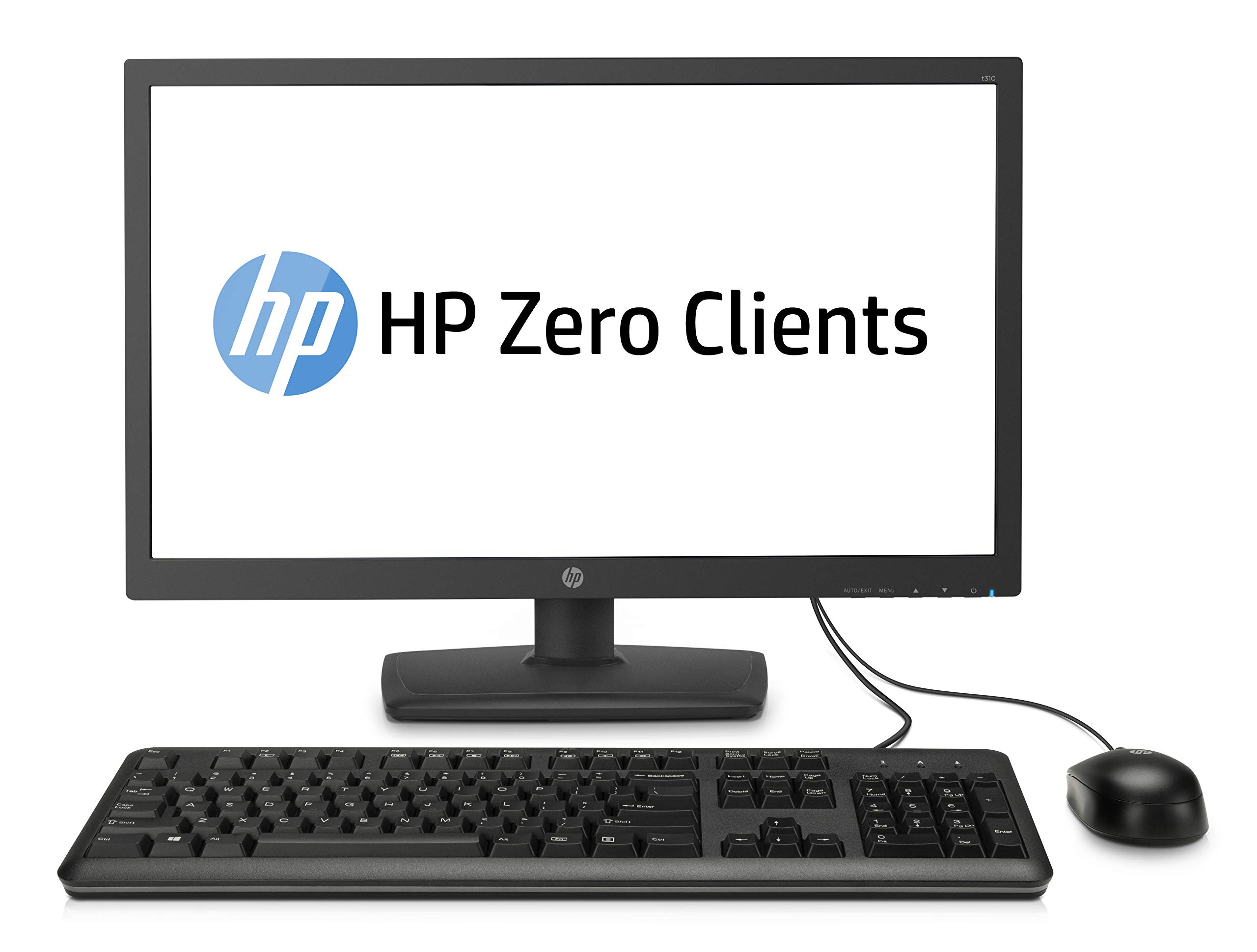 HP t310 All-in-One Zero Client Mini Desktop-PC (1066 MHz, 512 MB, VMWare Horizon View über PCoIP, Energy Star®-Zertifiziert; EPEAT® Gold-Registrierung, 3,99 kg, 559 x 165 x 398 mm)
