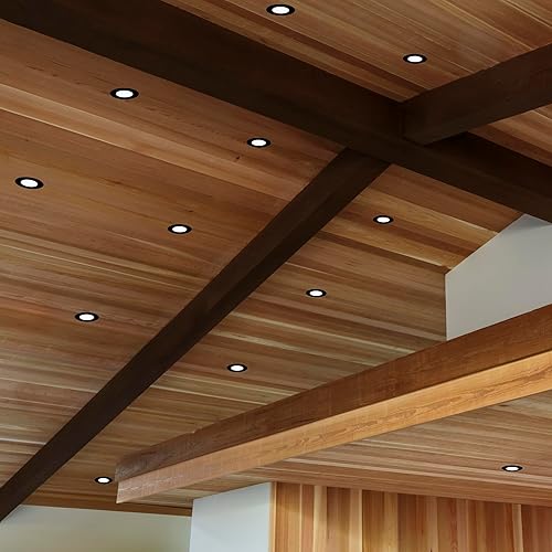 Miniatura 5 de Maxxima Lámpara LED empotrable ultrafina de 3 pulgadas, 5 CCT, 400 lúmenes, luz delgada sin lata, clasificación IC, temperatura de 5 colores