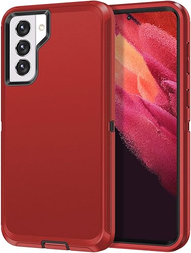 I-HONVA Funda para Galaxy S21 5G a prueba de golpes, a prueba de polvo y caídas, 3 capas de protección de cuerpo completo sin protector de pantalla