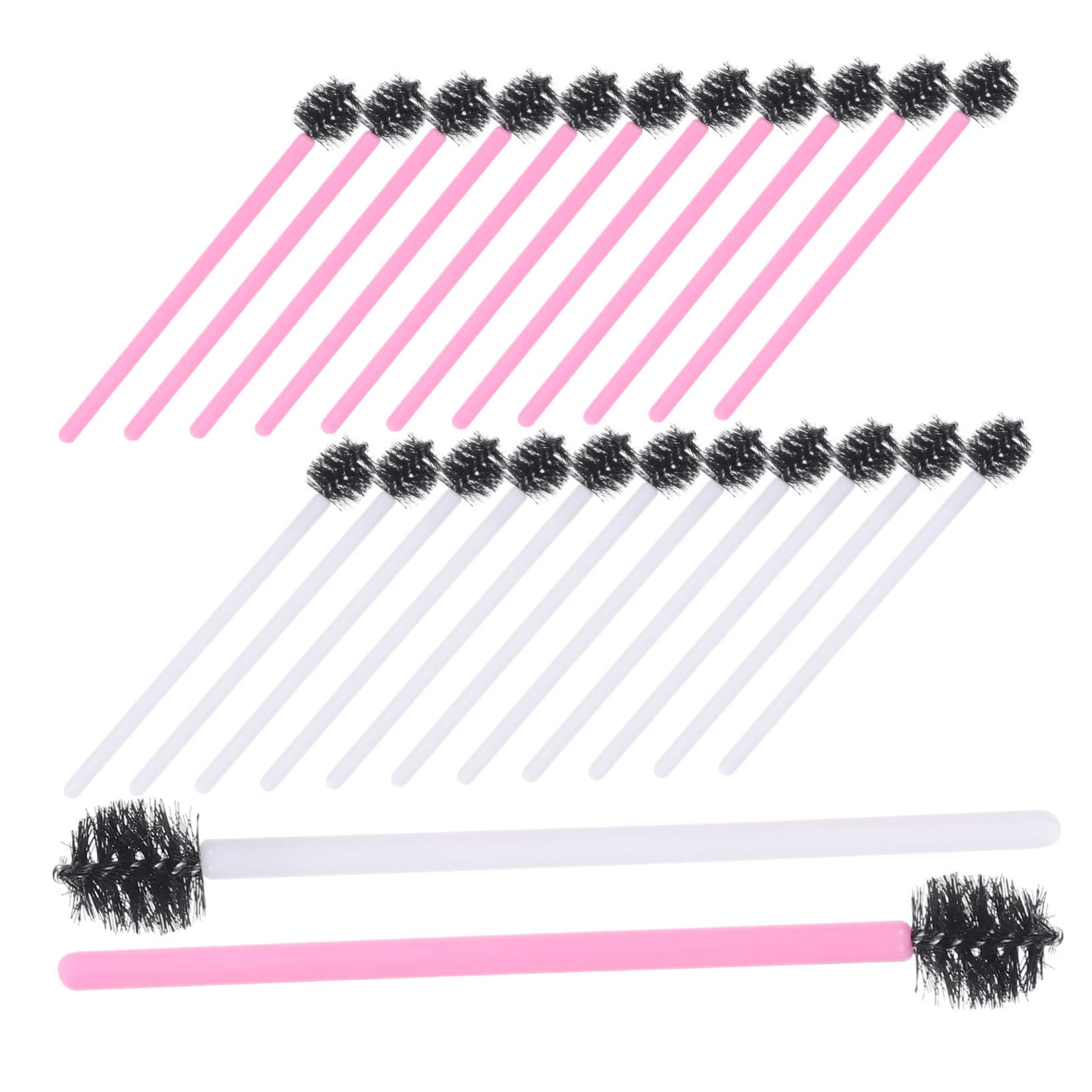 FOMIYES Lash Mascara Brush Set 100pcs Disposable Eyelash Brush Eyebrow Lash Extension Applicator Travel Size Makeup Tools