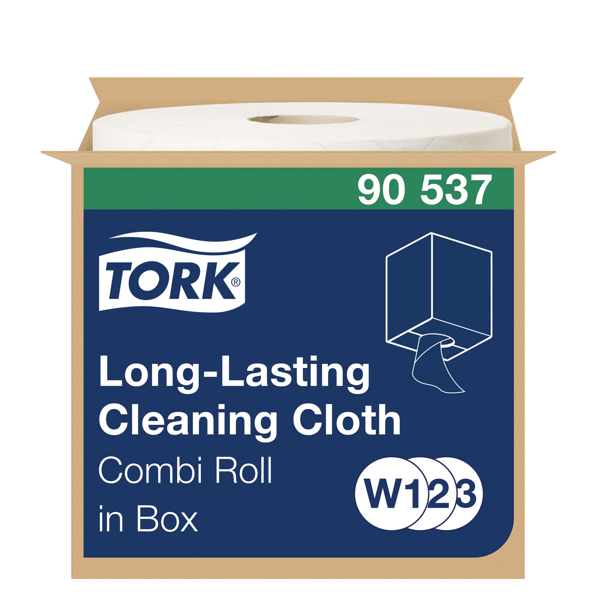 Tork Durable Cleaning Cloths White W1/2/3, rollo combinado, 1 × 300 paños, 90537