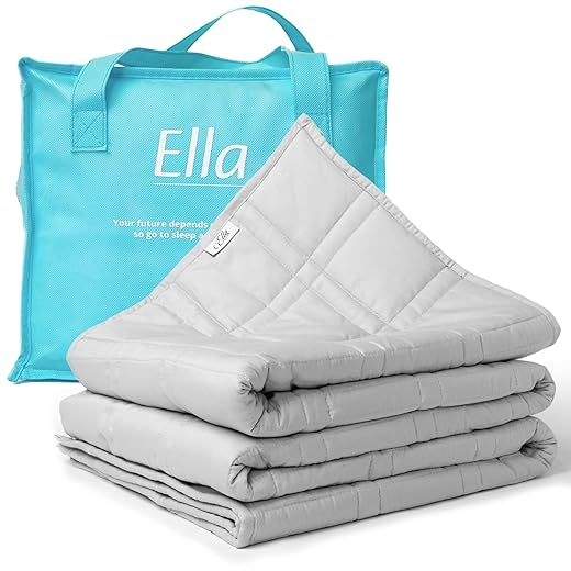 Ella Weighted Blanket 7 kg 135 x 200 cm – Light Grey