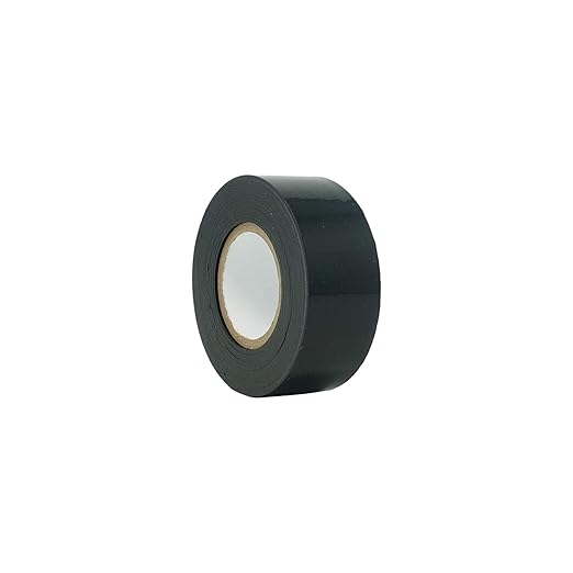 TapeCase TC790 Dry Vinyl Tape 1 in. x 100 ft. Black Chrome Plating Tape Roll with High