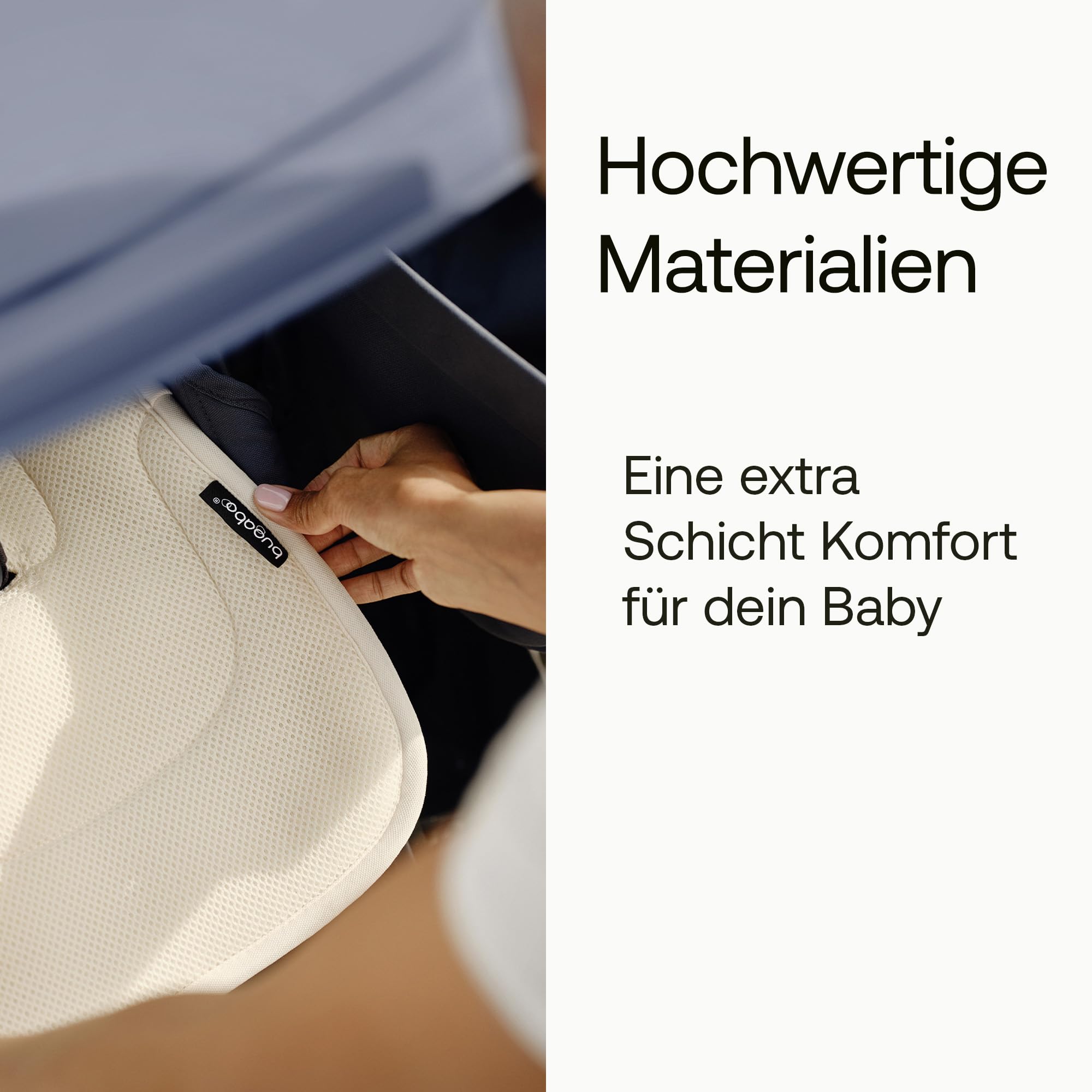 Bugaboo Duo-Komfort Sitzauflage für vier Jahreszeiten, verbesserte Passform, kompatibel mit allen Bugaboo Kinderwagen, wendbar, superweiches 3D-Mesh, Forest Green