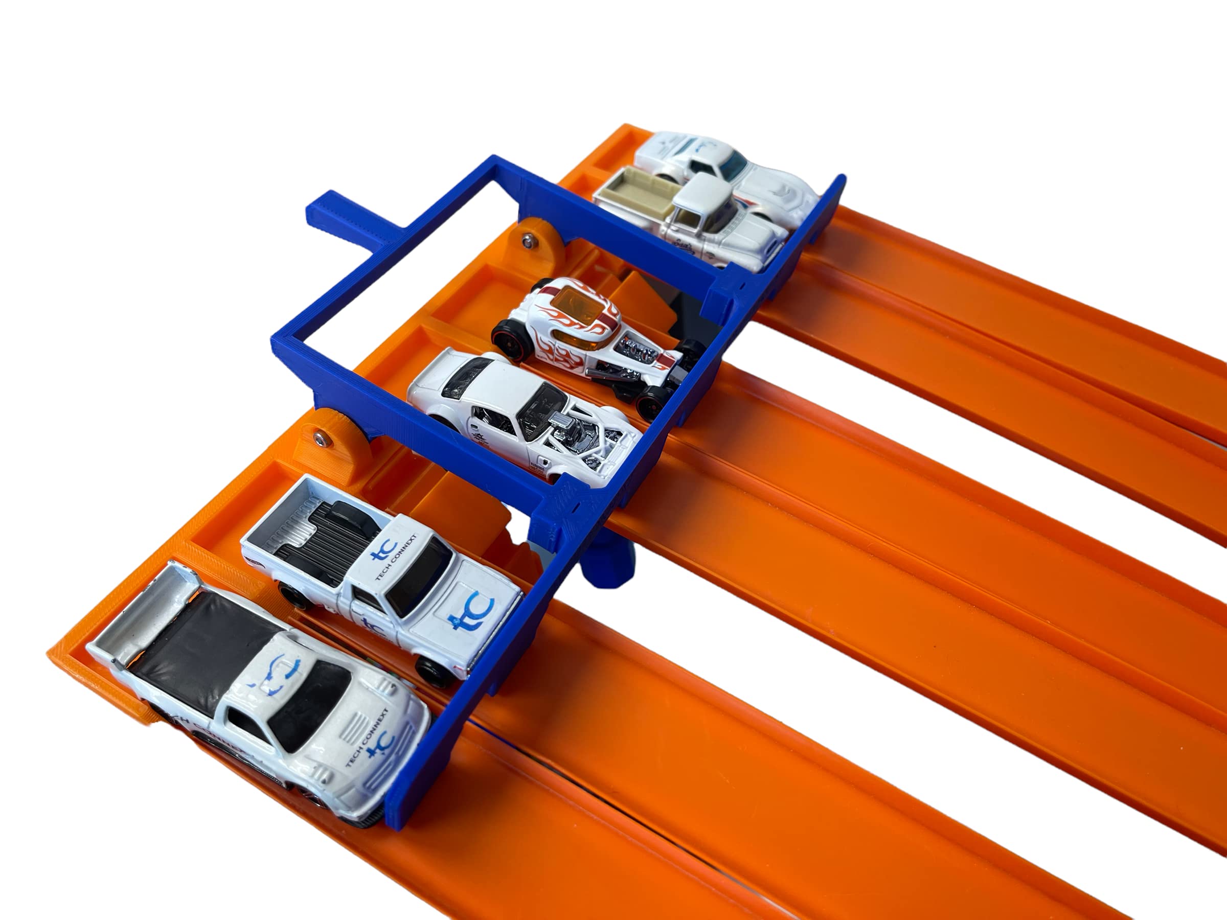 6 Lane Start Gate Compatible with Hot Wheels Track | Includes Track Clamp