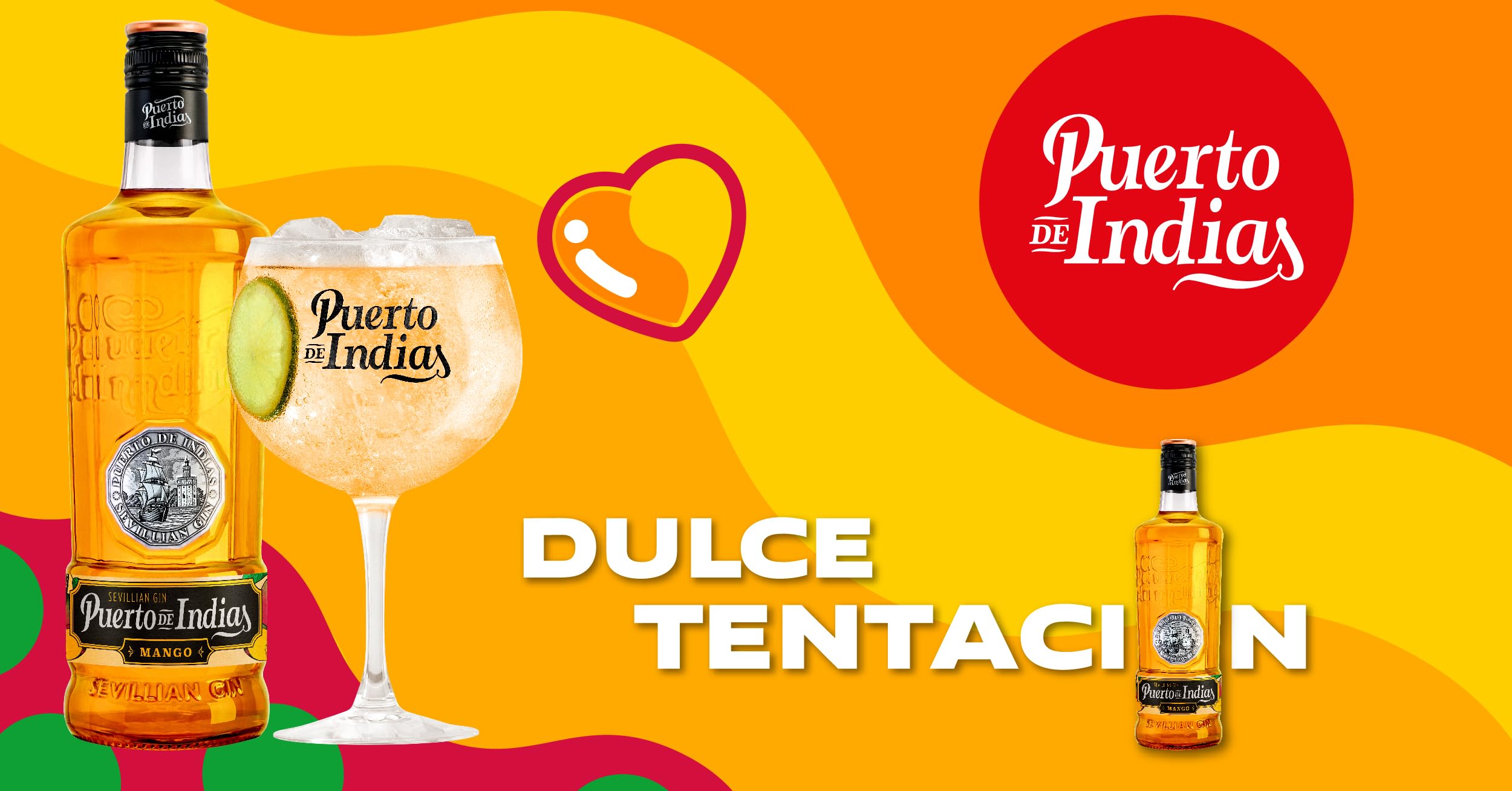 Puerto de Indias – Ginebra de Mango Premium – Mango Premium Gin – 70 cl – 37.5º