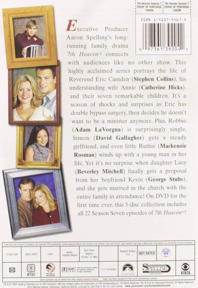 Amazon.co.jp: 7th Heaven: Seventh Season/ [DVD] [Import] : DVD