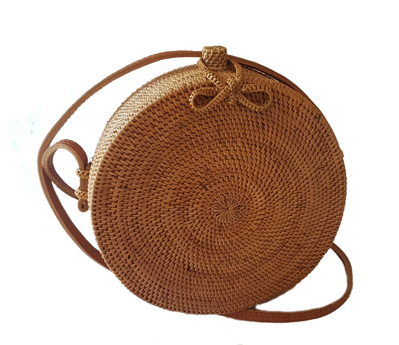 Buy Rattan Nation Handwoven Round Rattan Bag Straw Bag Online at