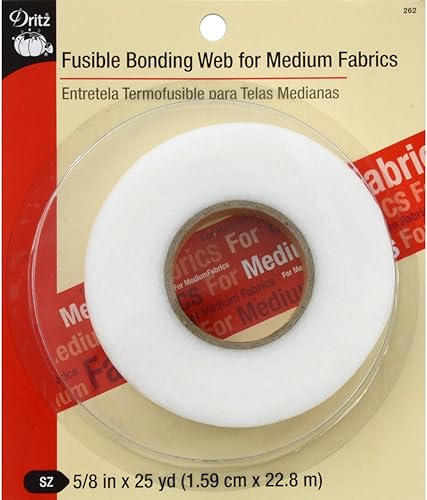 Miniatura 6 de Dritz Fusible Enlace Web para luz telas, .625X 25yd