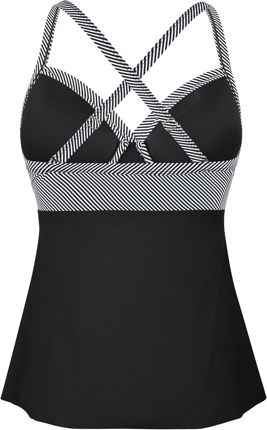 Firpearl Women's Underwire Tankini Top Only Twist V Neck Swimsuits for Big Busted Loose Fit Bathing Suit Tops - Image 6