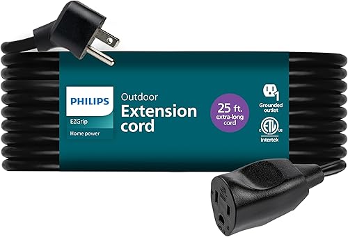 Vista 10 de Cable de extensión para exteriores Philips EZGrip con múltiples salidas, cable con 3 clavijas a tierra, cable de extensión largo