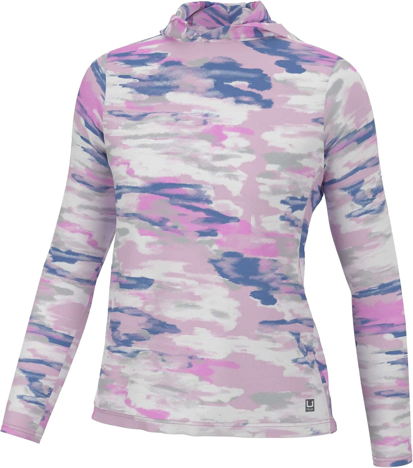 HUK Women's Waypoint Pattern Hoodie, Long-Sleeve Shirt : Clothing, Shoes & Jewelry