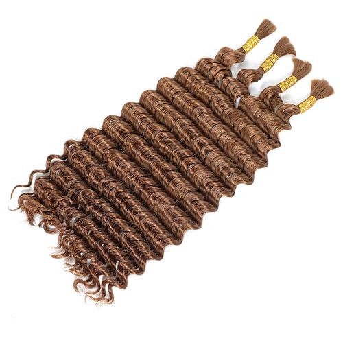 Miniatura 3 de DSEKCAIN Cabello humano doble dibujado a granel para trenzar, sin trama, solo cabello para micro trenzas, cabello de ganchillo para trenzas bohemias