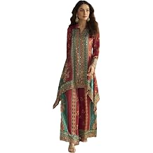 STELLACOUTURE indian ready to wear salwar kameez silk Co-ord set suit eid festival wedding party for women 2949-O