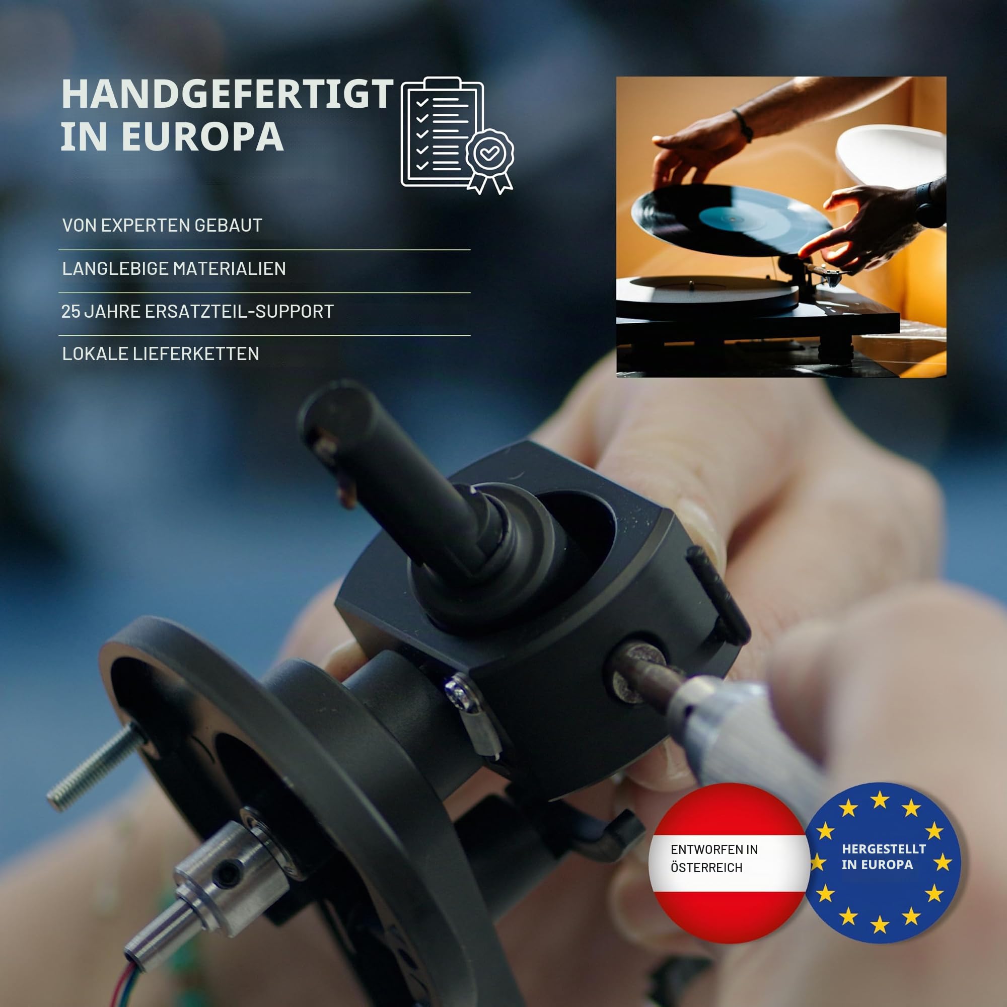 Pro-Ject Primary E Phono - Plug & Play Plattenspieler mit Vorstufe, Rot | Manueller Riemenantrieb für Hi-Fi Klang, Ortofon Tonabnehmer, handgefertigt in Europa für audiophilen Musikgenuss in Stereo