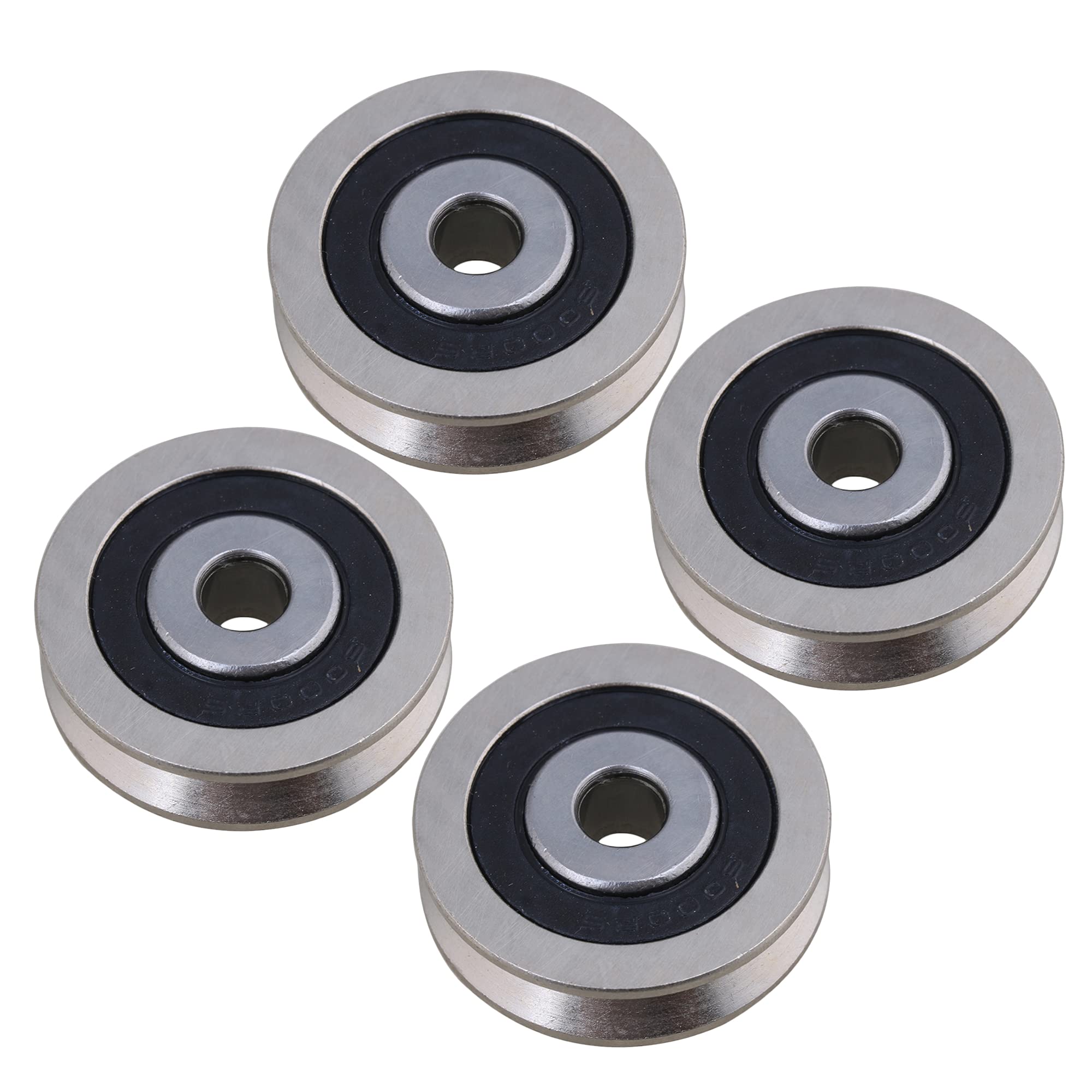 CNBTR Poulie De Câble En Acier à Roulement En Fer 12 X 50 X 13 Mm En Forme De U - Roulement De Roue - 512 Kg - Pour équipement Industriel