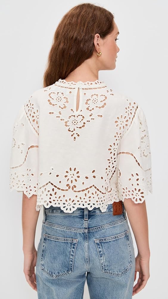 トップス LULA TULLE EMBROIDERY SWEAT TOPS トップス LULA TULLE EMBROIDERY SWEAT TOPS Girl embroidered