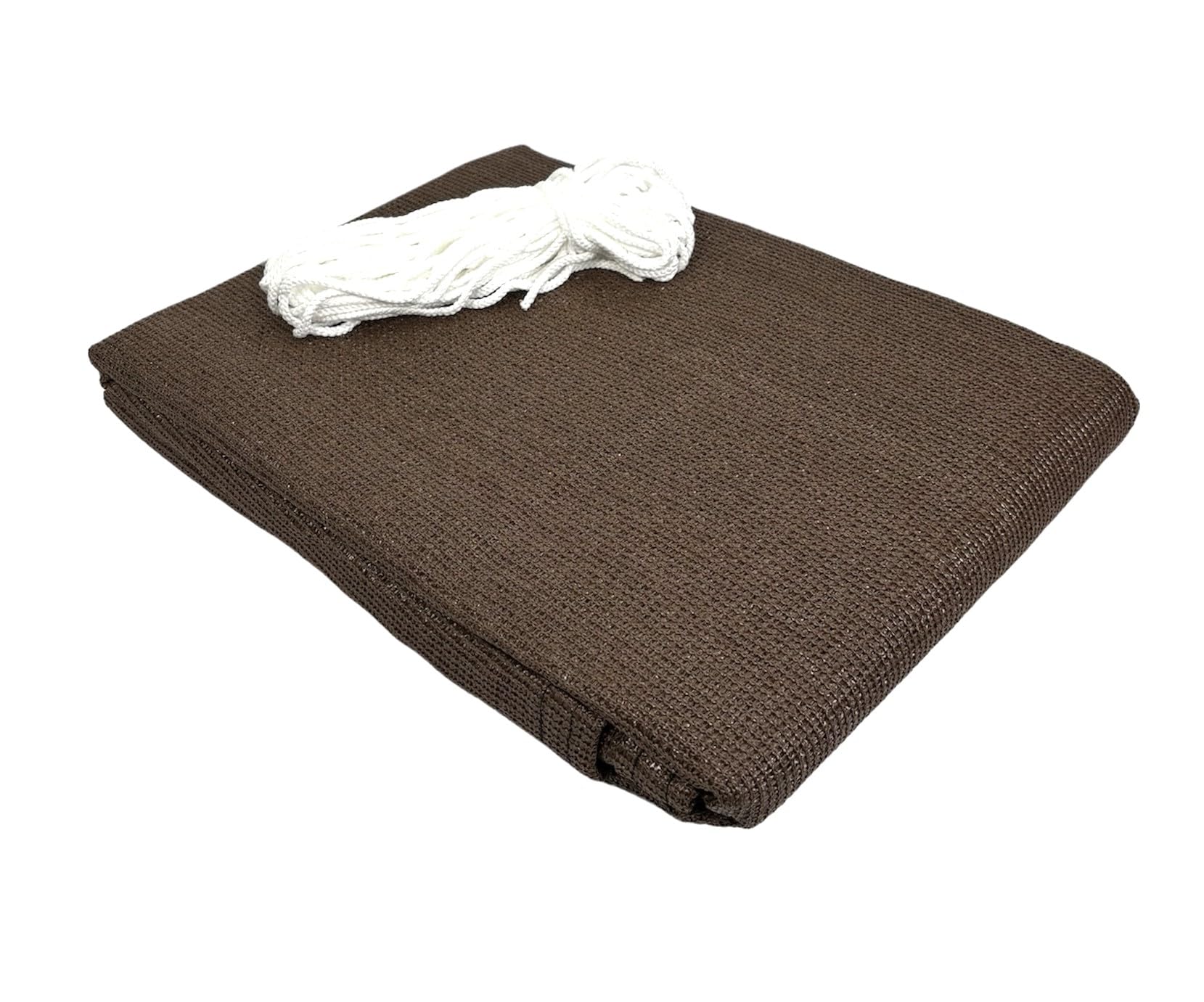 Telo Copri Ringhiera da Esterno Copri Balcone Frangivista Balcone Schermi Divisori Protettivi Schermo Privacy Terrazzi Recinzioni Giardino 90x500 cm Marrone