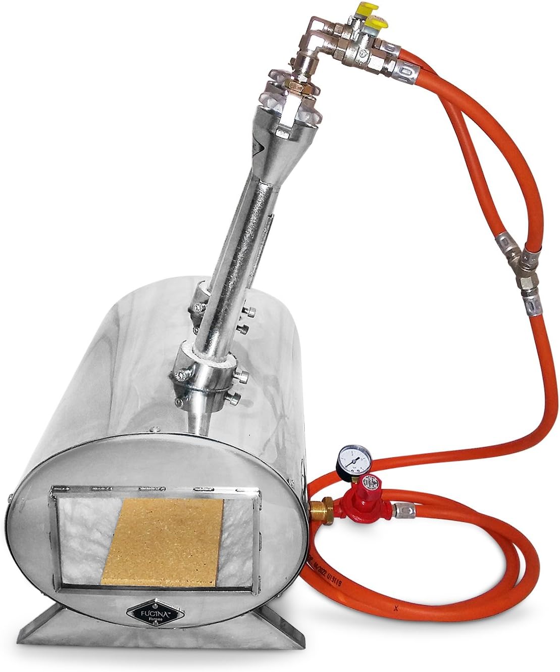 Fucina Forges Dual Burner Gas Forge Propane Forge Knifemaking Blacksmith Melting Furnace Stainless Steel