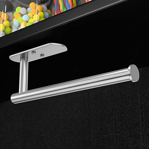 Vista 3 de VAEHOLD Soporte adhesivo para toallas de papel montado en la pared, acero inoxidable SUS304 Plata