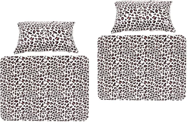 FRCOLOR 2 sets Comfortable Pad with and Stand Nail Simple Tools Tool Pillow Armrest Hand Support Salon Art Arm Manicure Mat Painting Pu Holder Special Cushion Small Print Leopard Leather