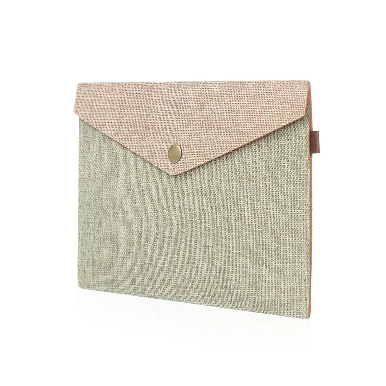 10pcs Stationery Simple Elegant Canvas Felt File Briefcase Paper Holder Document Bag Folder Per Scrivania