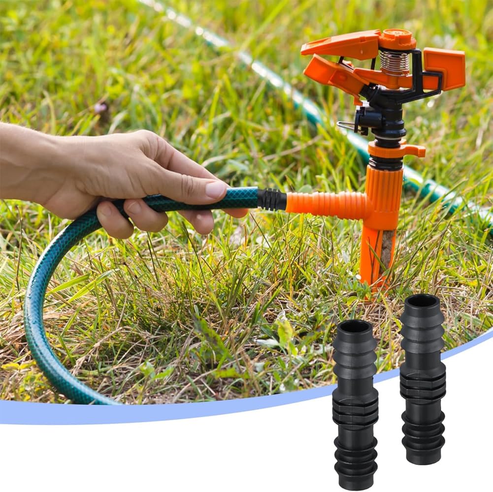 Suinga Enlace para Riego por Goteo 16mm | Pack 4000 Conector Recto para Tubería de Polietileno | Manguito de Union Negro para Manguera de Jardin| Accesorio Riego por Goteo