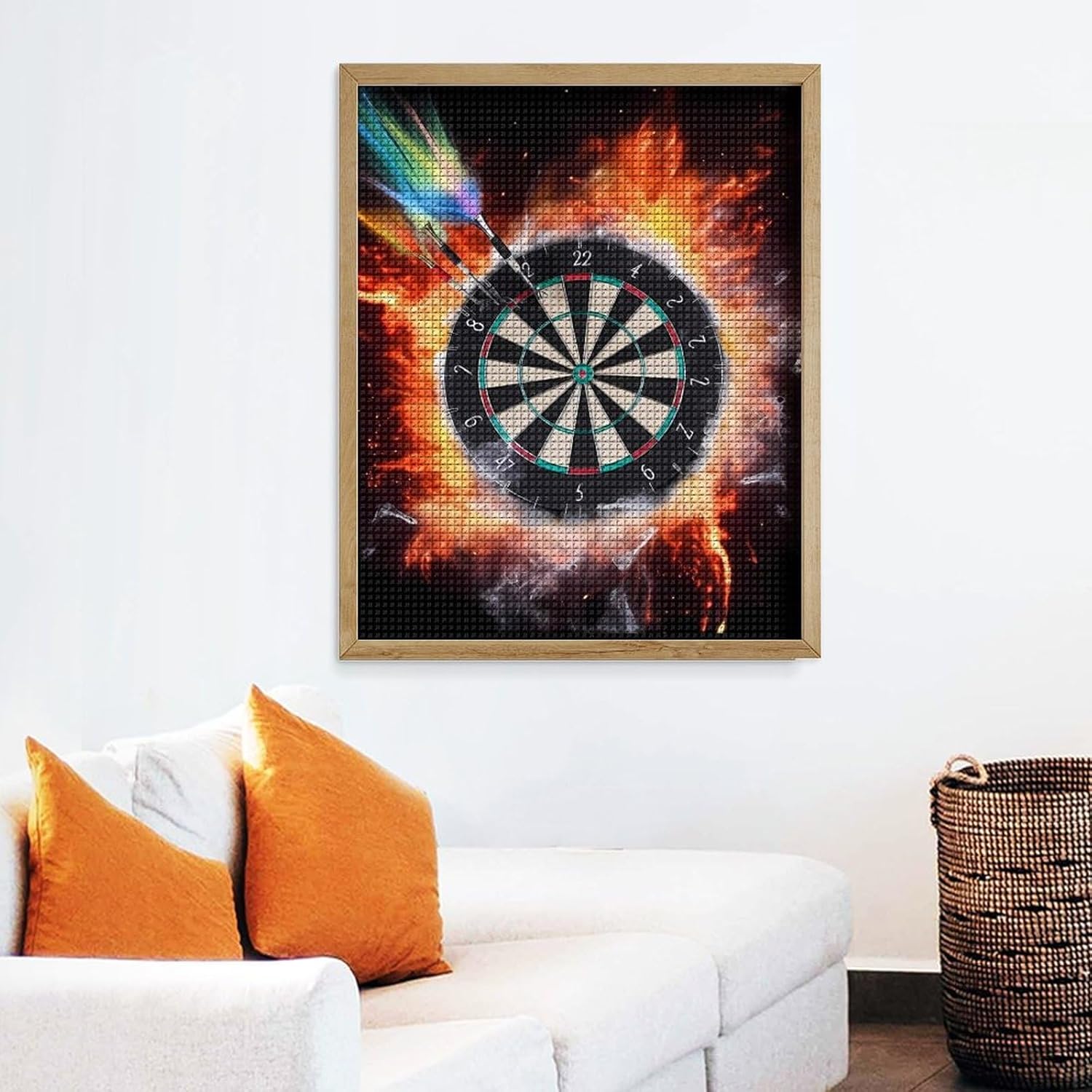 Dart Board Diamond Art Kits for Adults Diamond Art Diamond Painting DIY 5D Diamond Painting Kit Diamond Painting Kits for Adults Gem Art Square Diamond Art Full Drill 16"x20"