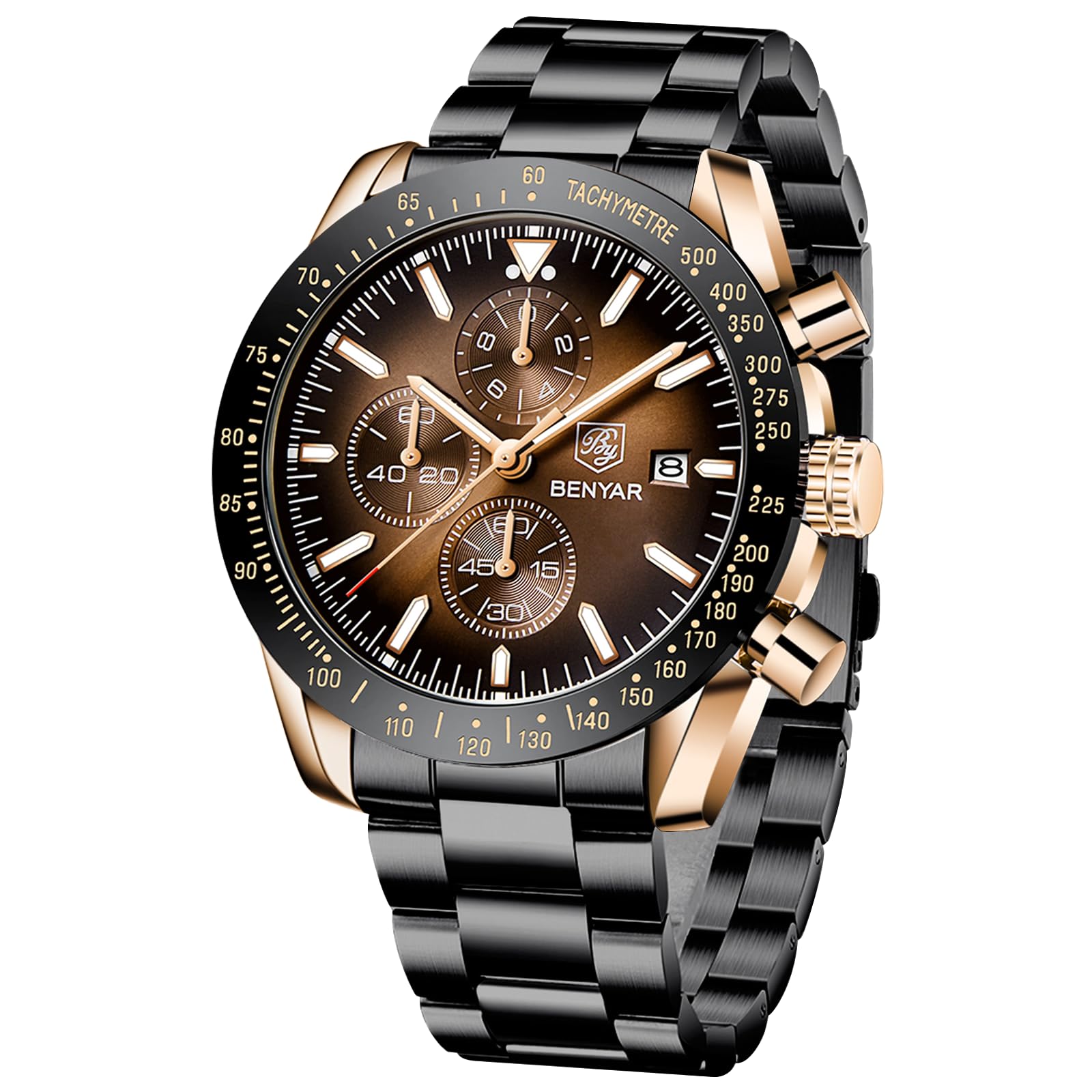 BENYAR BY-5194 Men's Quartz Chronograph Watch Precise
 – PrimeTimepiece