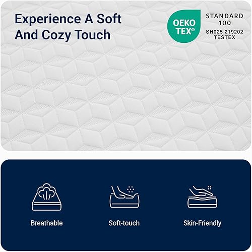 Miniatura 6 de Avenco Colchón Queen de 10 pulgadas, tamaño Queen, firmeza media para aliviar la presión de espalda, colchón en una caja, colchones de espuma
