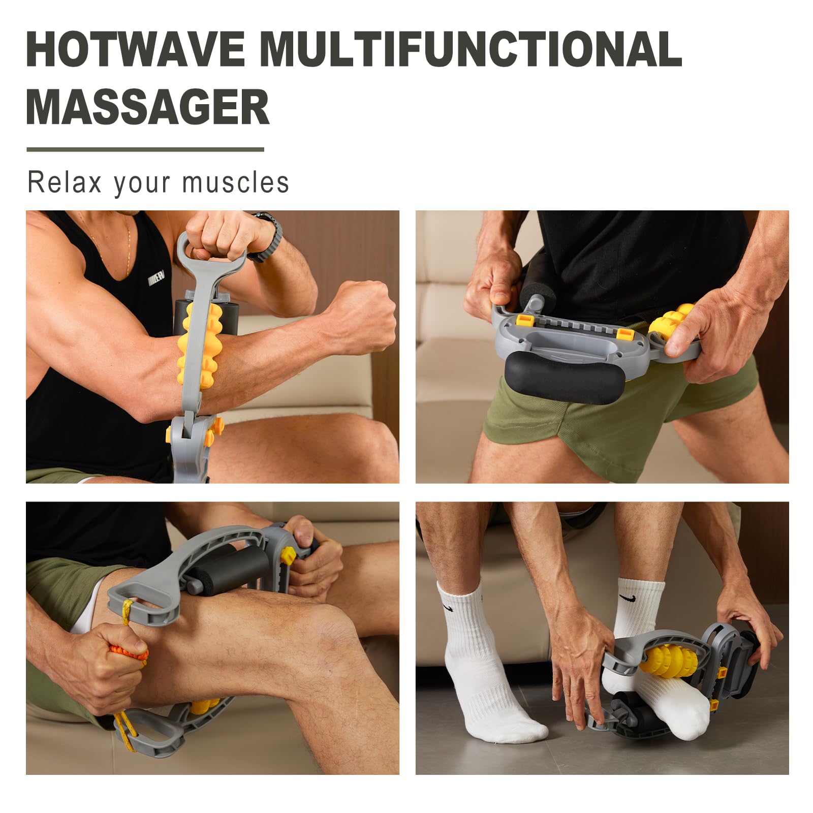 Rolflex Arm & Leg Massager For Tennis & Golfer's Elbow, Carpal Tunnel