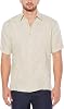 Cubavera Men's Big-Tall Short Sleeve Embroidered Ramie, Small