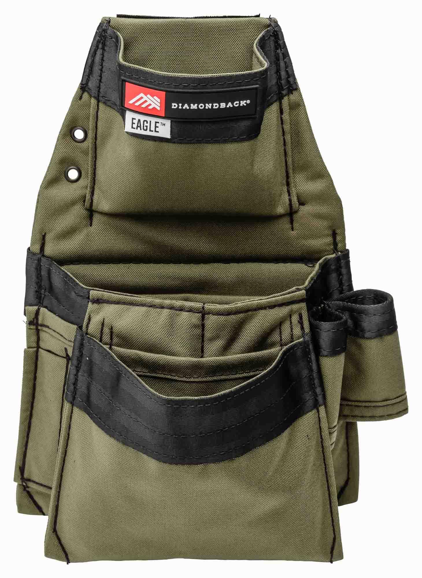 The Diamondback Eagle Tool Pouch - Modular Utility Pouch for 4" Tool Belts - Ideal Carpenter & Electrician Tool Pouch for Nuts, Punches & Fasteners