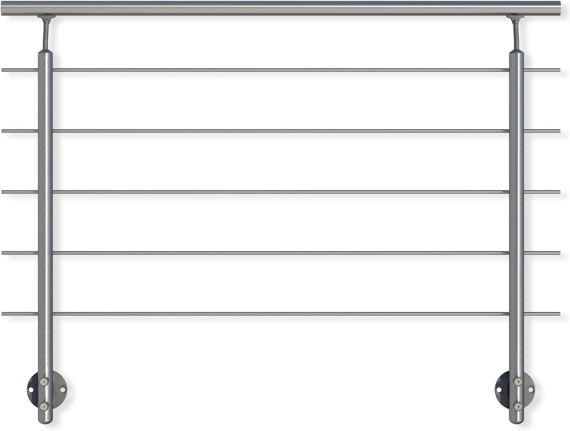 Black HANDRAIL DOLLE Pure 1.5M Floor Mounted (Black 90 Degree Corner ...