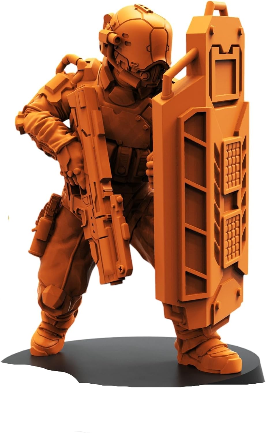 Ultimate 40-Pack Sci-Fi Human Troopers – Unpainted Resin Miniatures for Dungeon Masters & Painters – Premium 32mm Scale Figures