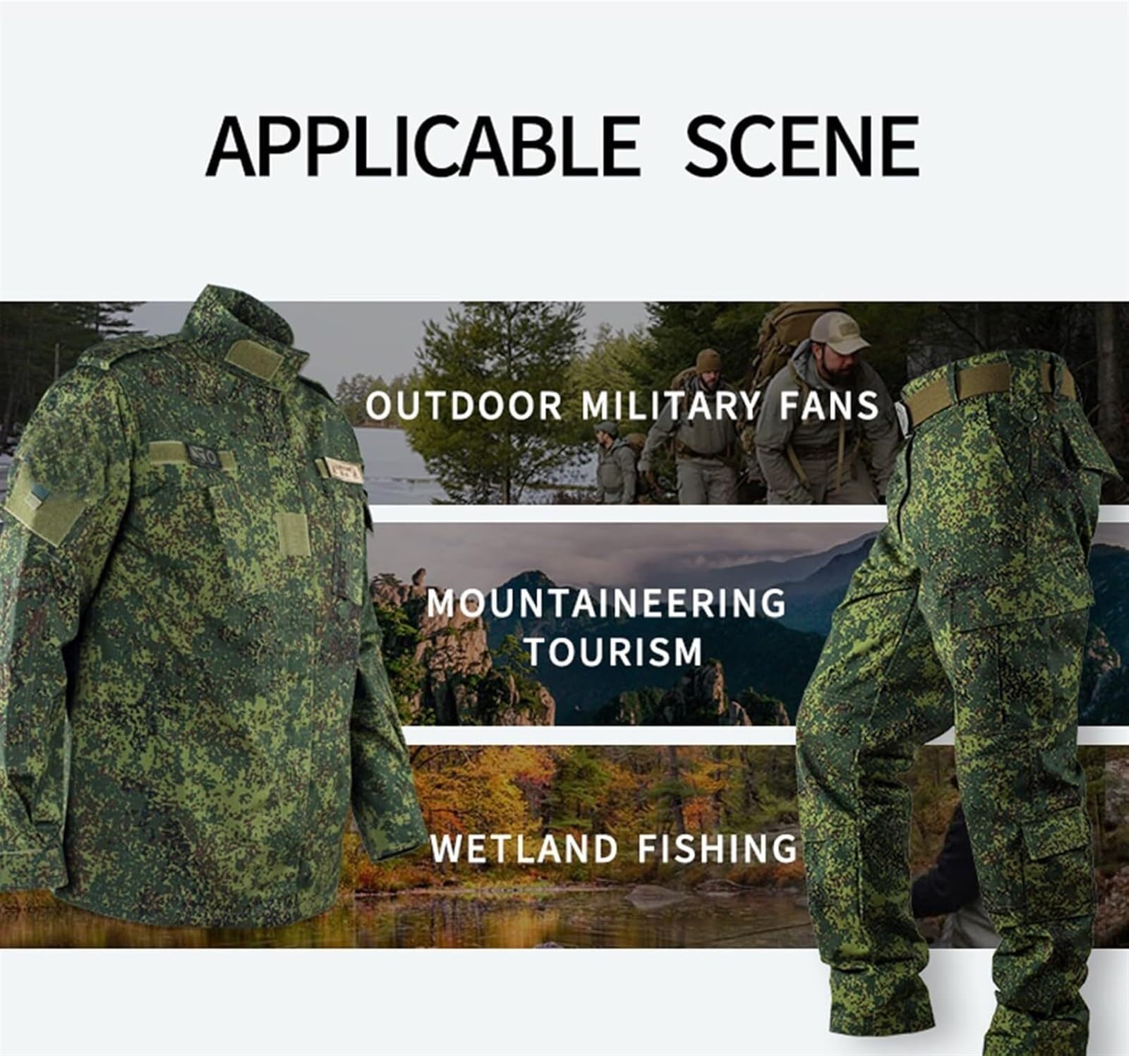 Taktische Tarn-Kampfanzüge For Herren, Jacke + Hose + Gürtel, Taktische Tarn-Arbeitskleidungsuniform For Herren Im Freien