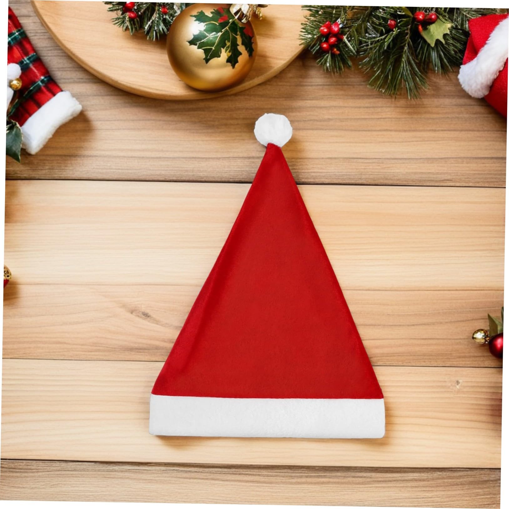 25 Stück Teiliges Weihnachtsmützen für Erwachsene Klassische Rote Santa Mütze mit Weißem Bommel Vielseitig Einsetzbar als Weihnachtsdeko und Partyaccessoire für Festliche Feiern