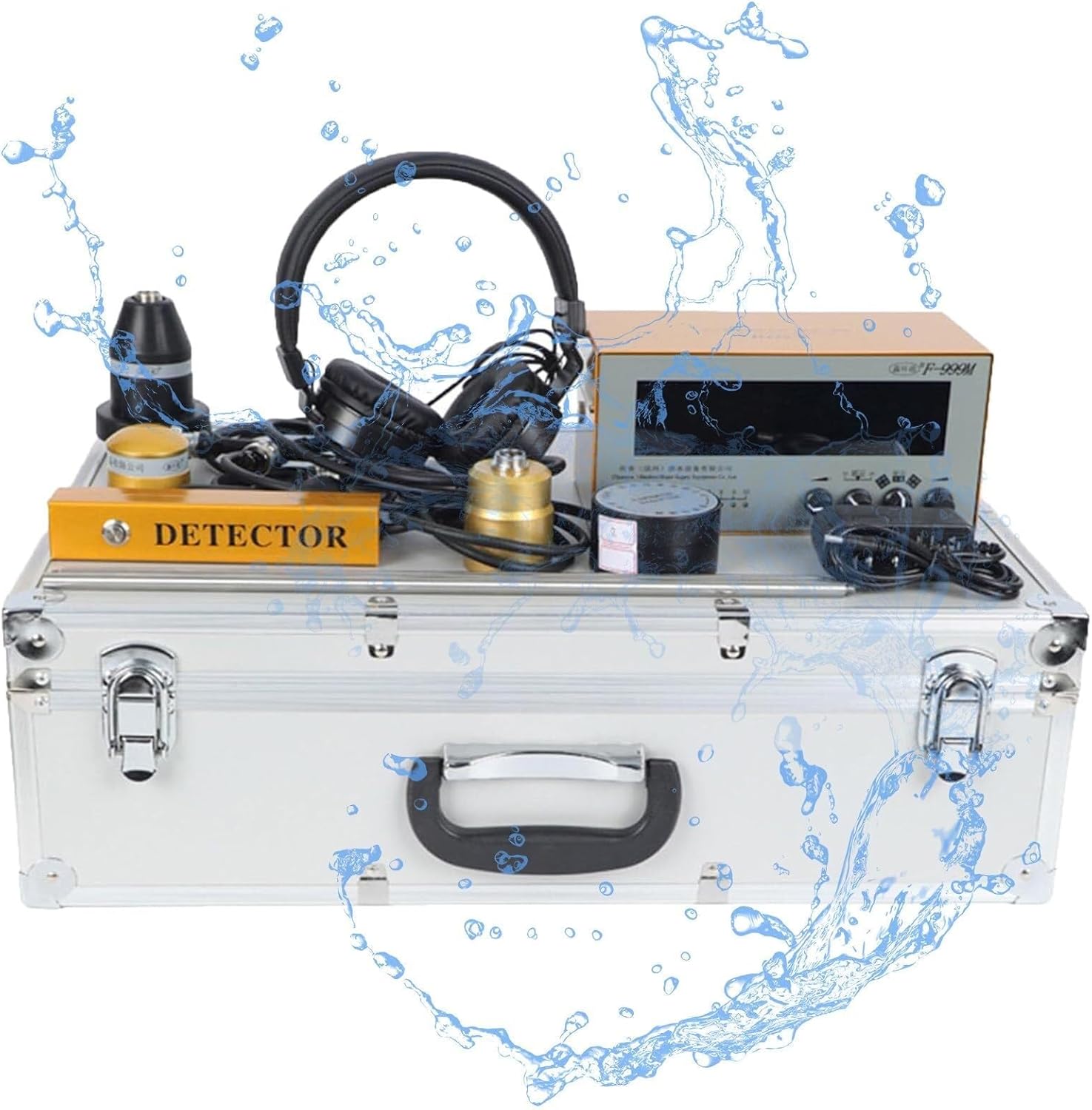 Professional Groundwater Leak Detector, Ultrasonic Leak Detector, Underground Pipe Leak Sensor With 4 Gears Adjustable, Waste Reduction