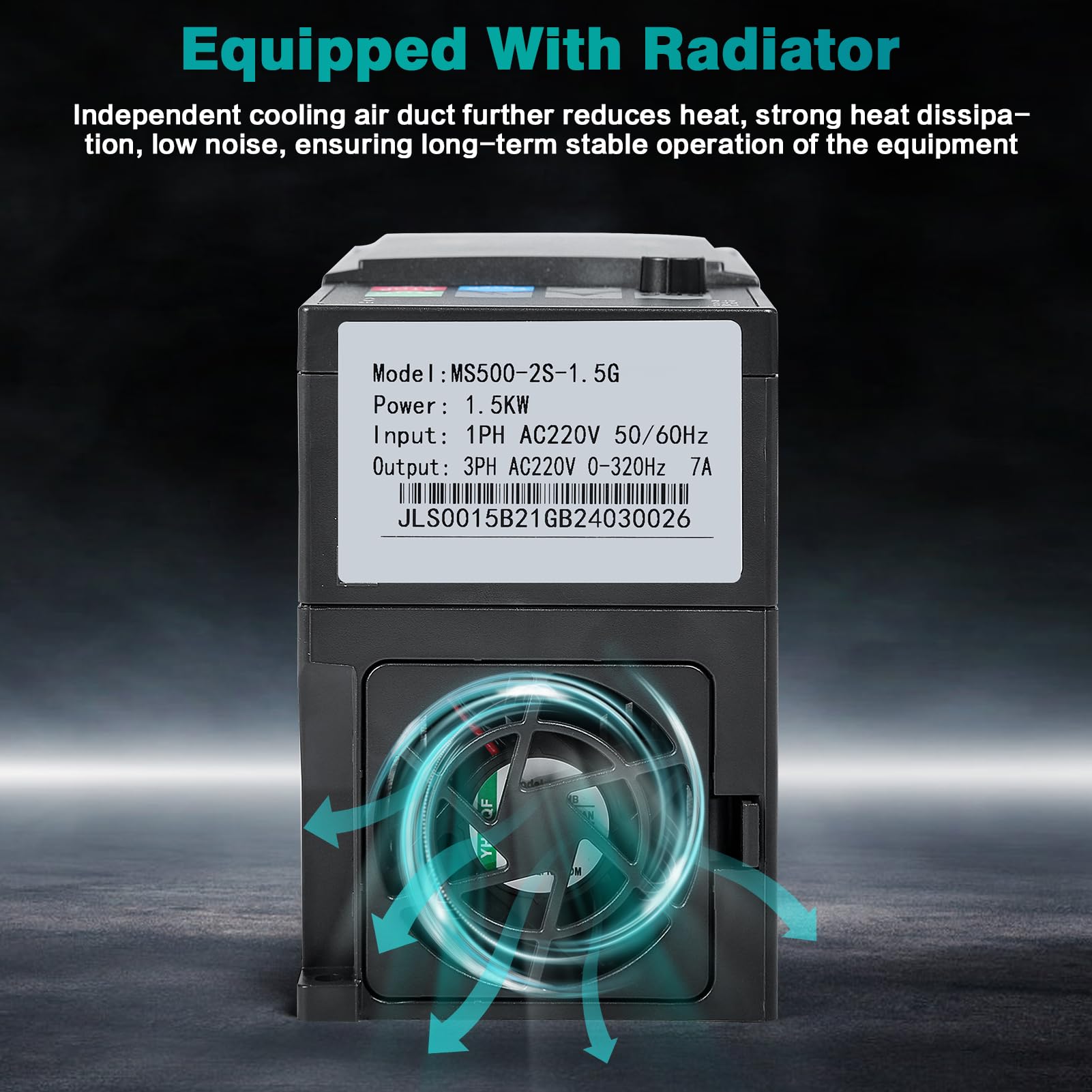 VFD Frequenzumrichter mit variabler Frequenz, 220 V, 1,5 kW, einphasiger auf dreiphasiger VFD-Wechselrichter, Frequenzumwandler für Spindelmotor-Drehzahlregelung