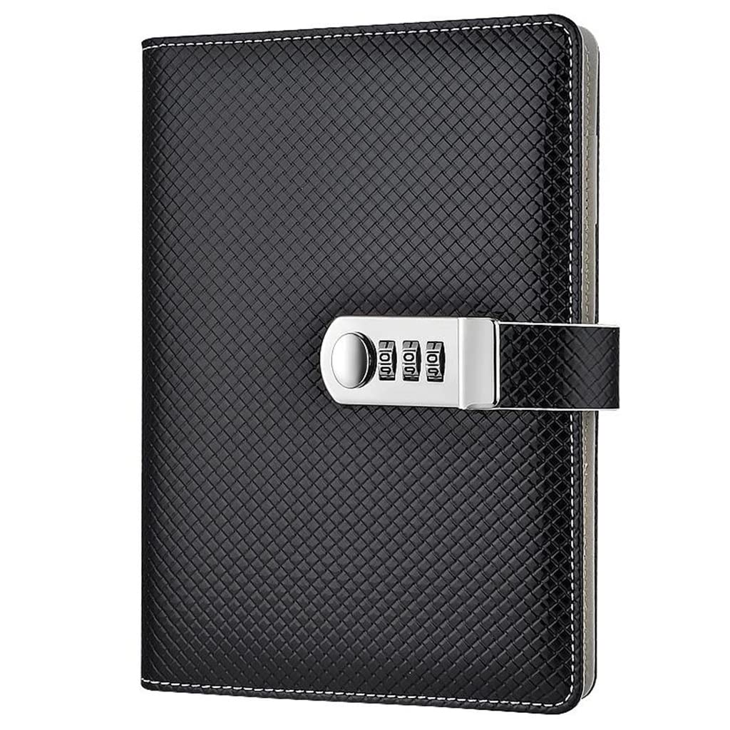 Notesy Planner Hasło Agenda Pamiętnik papierniczy z zamkiem Notatnik na szkolne artykuły biurowe (Argento Talla ?nica)