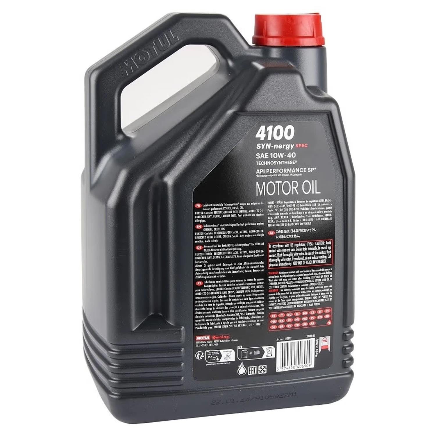 Motul 4100 Syn-Nergy Spec 10W40 Engine Oil 4 Liter: Buy Online at