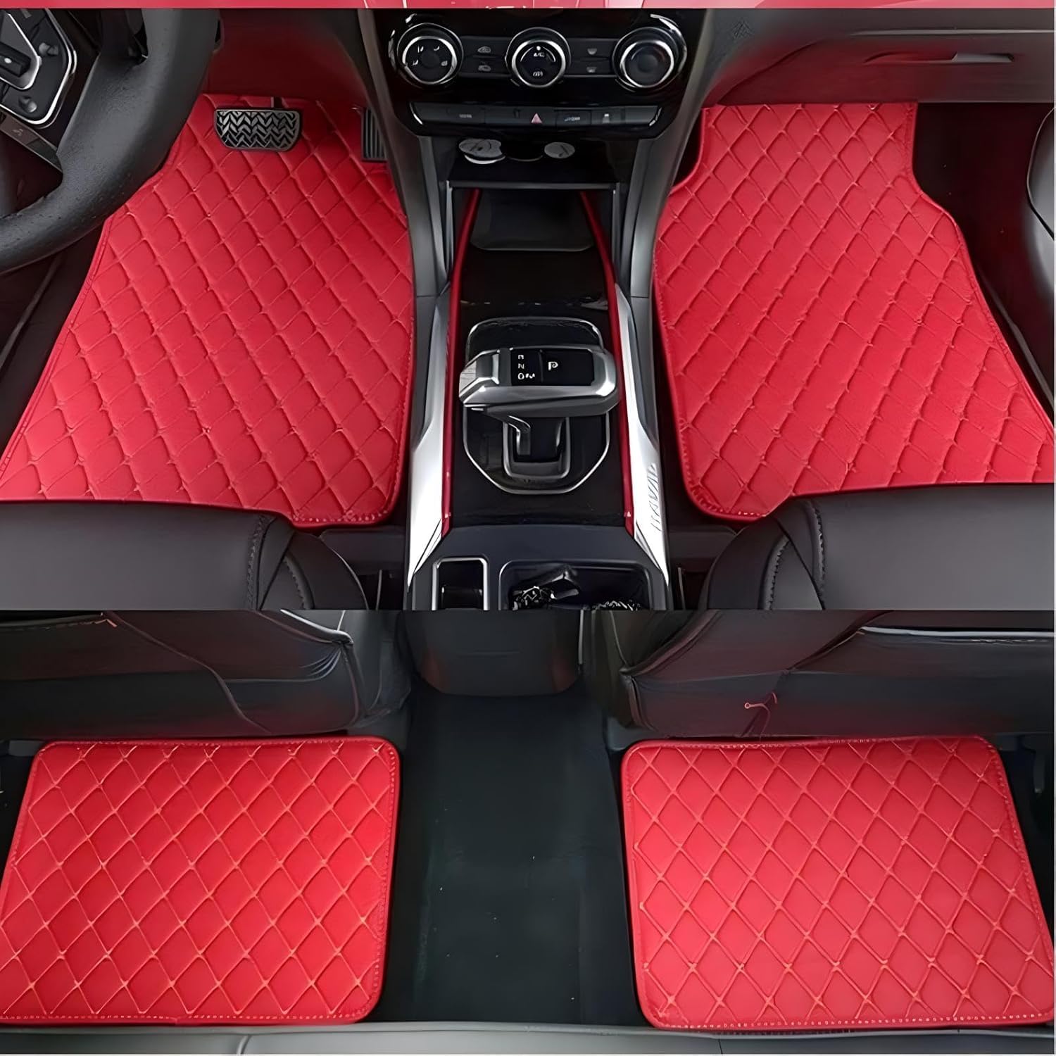Tapis de sol voiture pour BMW 3 Series G20 tapis cuir rouge auto