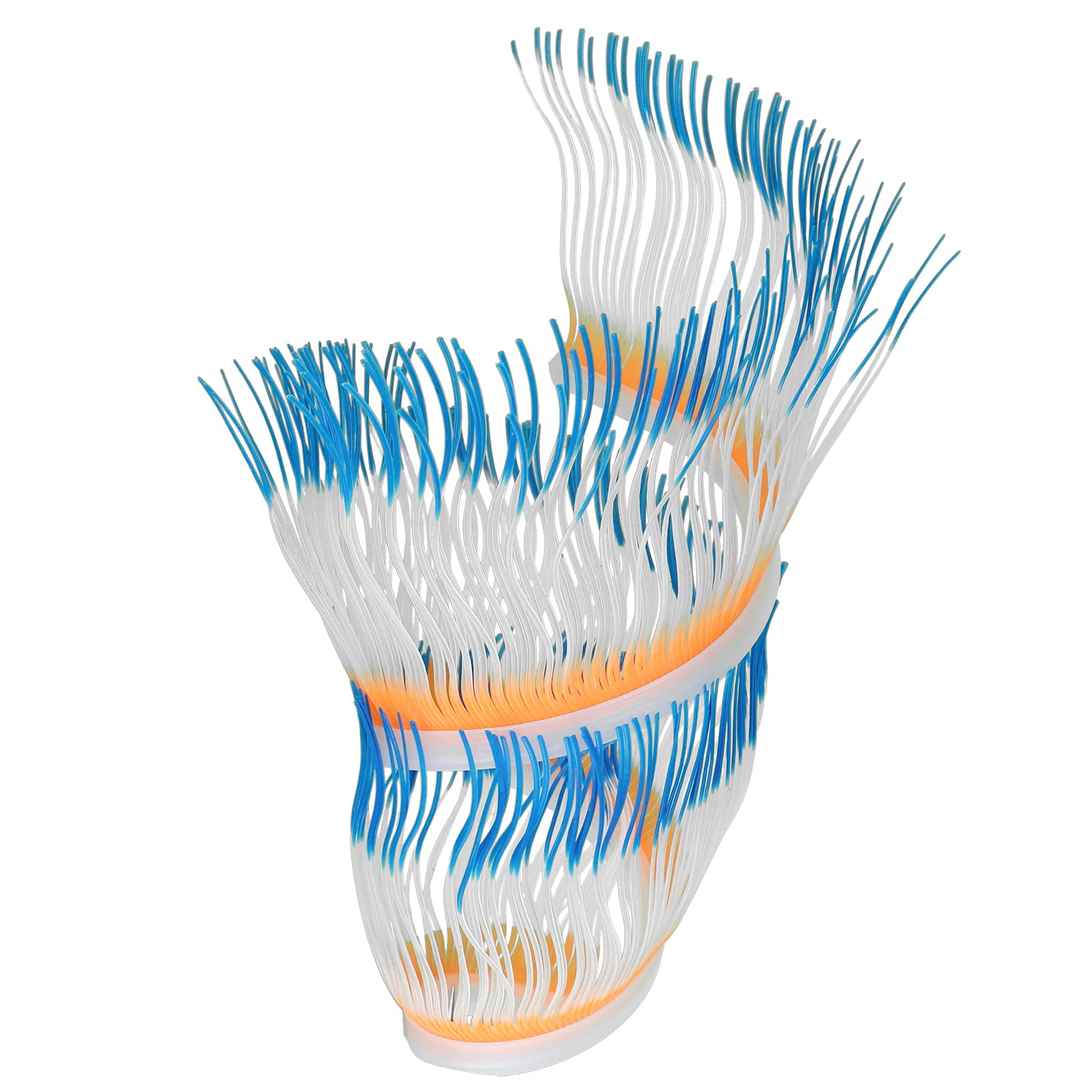 NIBEMINENT Aquarium Decorations Sea Anemone Fish Tank Silicone Artificial Glowing Plant Ornaments SBlue